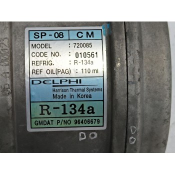 Recambio de compresor aire acondicionado para chevrolet matiz (m200, m250) 1.0 referencia OEM IAM 96406679  