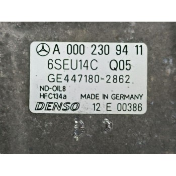 Recambio de compresor aire acondicionado para mercedes-benz clase a (w168) a 160 (168.033, 168.133) referencia OEM IAM A00023094