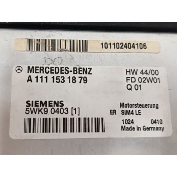 Recambio de centralita motor uce para mercedes-benz clase c coupé (cl203) c 200 kompressor (203.745) referencia OEM IAM A1111531