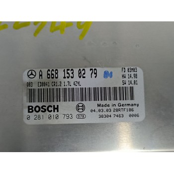 Recambio de centralita motor uce para mercedes-benz clase a (w168) a 170 cdi (168.009, 168.109) referencia OEM IAM A6681530279 0