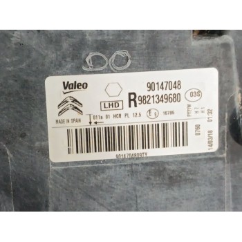 Recambio de faro derecho para citroën c4 cactus 1.6 bluehdi 100 referencia OEM IAM 9821349680 90147048 