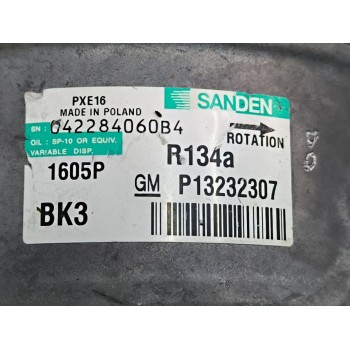 Recambio de compresor aire acondicionado para opel insignia a sedán (g09) 2.0 cdti (69) referencia OEM IAM P13232307  