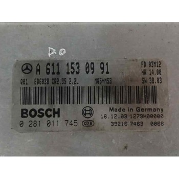 Recambio de centralita motor uce para mercedes-benz sprinter 02.00  combi, techo elevado 2.2 cdi cat referencia OEM IAM A6111530