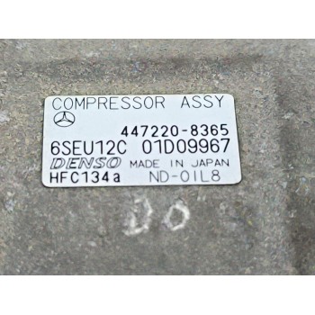 Recambio de compresor aire acondicionado para mercedes-benz clase a (w168) a 160 (168.033, 168.133) referencia OEM IAM   