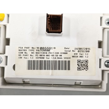 Recambio de cuadro instrumentos para peugeot 208 i (ca_, cc_) 1.2 vti 82 referencia OEM IAM 9813863880 9808559180 