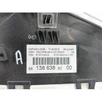 Recambio de cuadro instrumentos para peugeot 208 i (ca_, cc_) 1.2 vti 82 referencia OEM IAM 9813863880 9808559180 