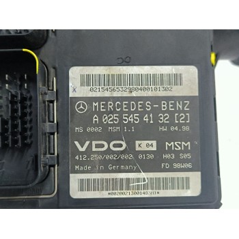 Recambio de centralita motor uce para mercedes-benz clase a (w168) a 160 (168.033, 168.133) referencia OEM IAM A0255454132  