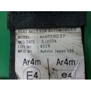 Recambio de cinturon seguridad trasero izquierdo para honda accord berlina (cl/cn) 2.2i ctdi executive referencia OEM IAM NSB053