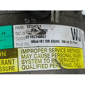 Recambio de compresor aire acondicionado para opel astra h (a04) 1.7 cdti (l48) referencia OEM IAM 13124751 383601234 