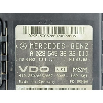 Recambio de centralita motor uce para mercedes-benz clase a (w168) a 140 (168.031, 168.131) referencia OEM IAM A0295453632 A1661