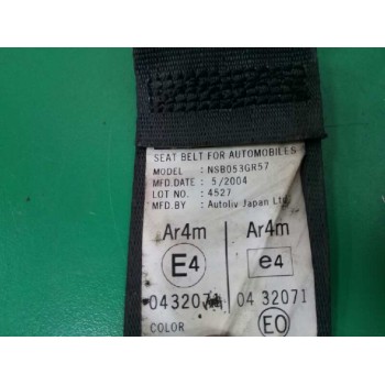 Recambio de cinturon seguridad trasero derecho para honda accord berlina (cl/cn) 2.2i ctdi executive referencia OEM IAM NSB053GR