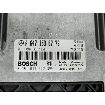 Recambio de centralita motor uce para mercedes-benz clase e (w211) e 270 cdi (211.016) referencia OEM IAM A6471530779  