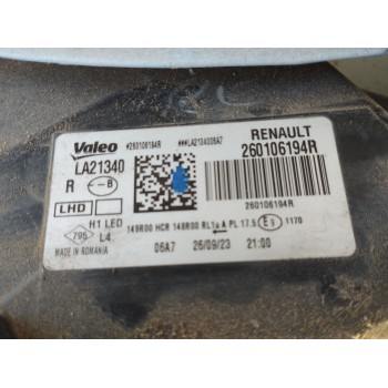 Recambio de faro derecho para dacia duster (hm_) 1.0 tce lpg referencia OEM IAM   