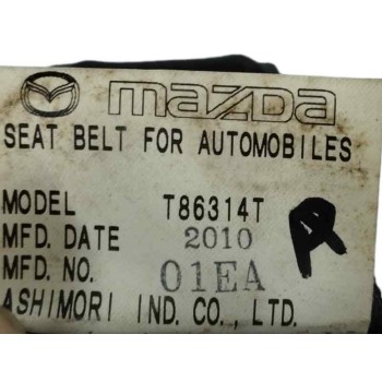Recambio de cinturon seguridad trasero izquierdo para mazda 6 lim. (gh) 2.2 de 129cv active (4 ptas.) referencia OEM IAM T86314T