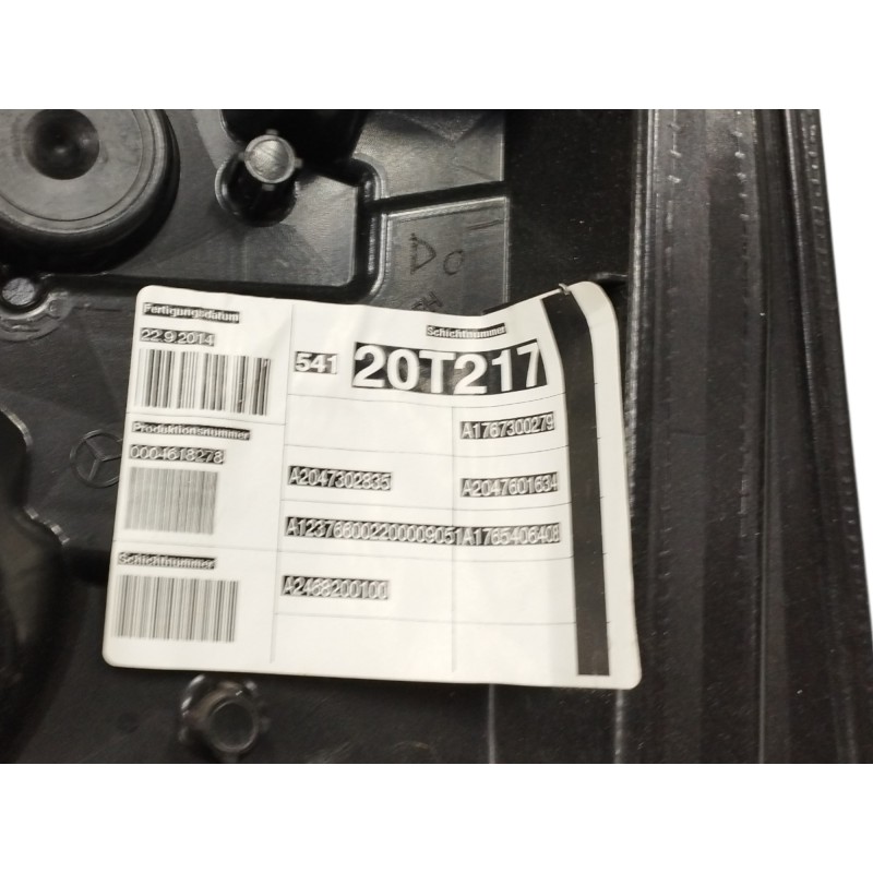 ELEVALUNAS TRASERO DERECHO SIN MOTOR