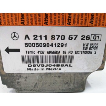 Recambio de centralita airbag para mercedes-benz clase e (w211) berlina 3.0 cdi cat referencia OEM IAM A2118705726  