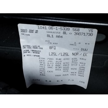 audi a3 (8l1) del año 2003