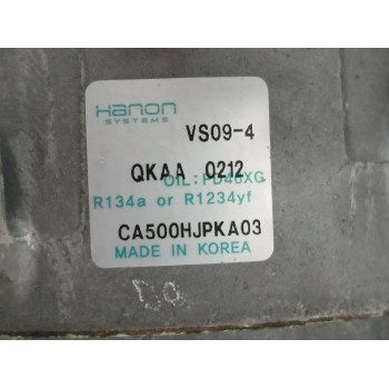 Recambio de compresor aire acondicionado para kia picanto iii (ja) 1.0 referencia OEM IAM 81310G6050 CA500HJPKA03 