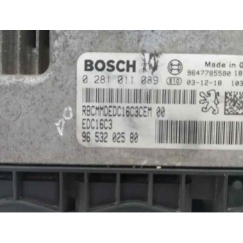 Recambio de centralita motor uce para peugeot 206 berlina 1.4 hdi referencia OEM IAM 9653202580 02810118089 