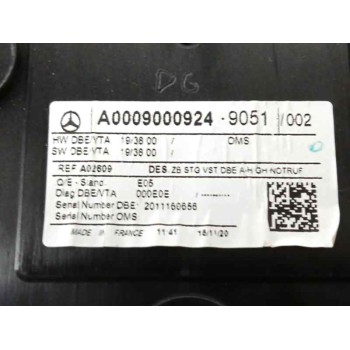 Recambio de luz interior para mercedes-benz gla (h247) gla 200 d (247.712) referencia OEM IAM A0009000924  