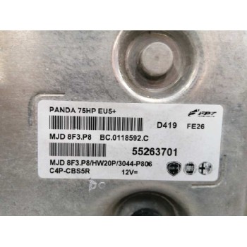 Recambio de centralita motor uce para fiat panda (319) 1.3 16v m-jet cat referencia OEM IAM 55263701  