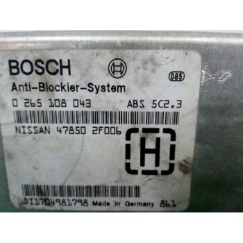 Recambio de centralita abs para nissan primera berlina (p11) gx referencia OEM IAM 478502F006 0265108043 