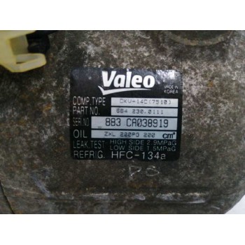 Recambio de compresor aire acondicionado para ssangyong actyon 2.0 td cat referencia OEM IAM 6642300111  