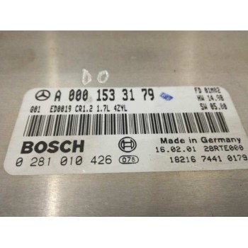 Recambio de centralita motor uce para mercedes-benz clase a (w168) 170 cdi (168.008) referencia OEM IAM A0001533179 0281010426 