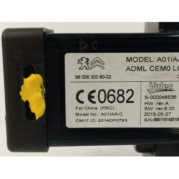 Recambio de conmutador de arranque para citroën c4 picasso 1.6 blue-hdi fap referencia OEM IAM 9800630080  