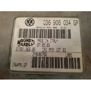 Recambio de centralita motor uce para volkswagen polo (9n1) match referencia OEM IAM 036906034GP 6160106602 GESTION