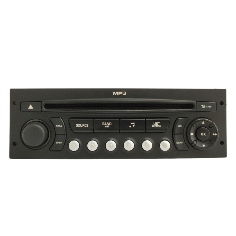 Recambio de sistema audio / radio cd para peugeot 207 cc 1.6 16v referencia OEM IAM 96633422XT A2C53119559 