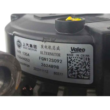 Recambio de alternador para mg zs suv (azs1) 1.0 t-gdi referencia OEM IAM 10644052 135A FGN12S092