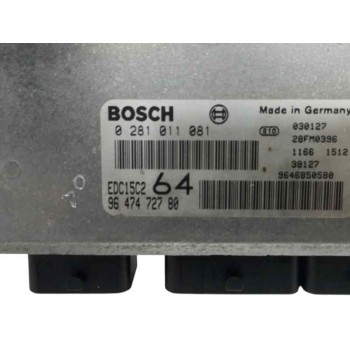 Recambio de centralita motor uce para peugeot 307 break / sw (s1) 2.0 hdi fap cat referencia OEM IAM 9647472780 0281011081 