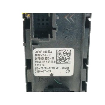 Recambio de mando elevalunas delantero izquierdo para peugeot 208 (p2) 1.5 blue-hdi fap referencia OEM IAM 96788264ZD  