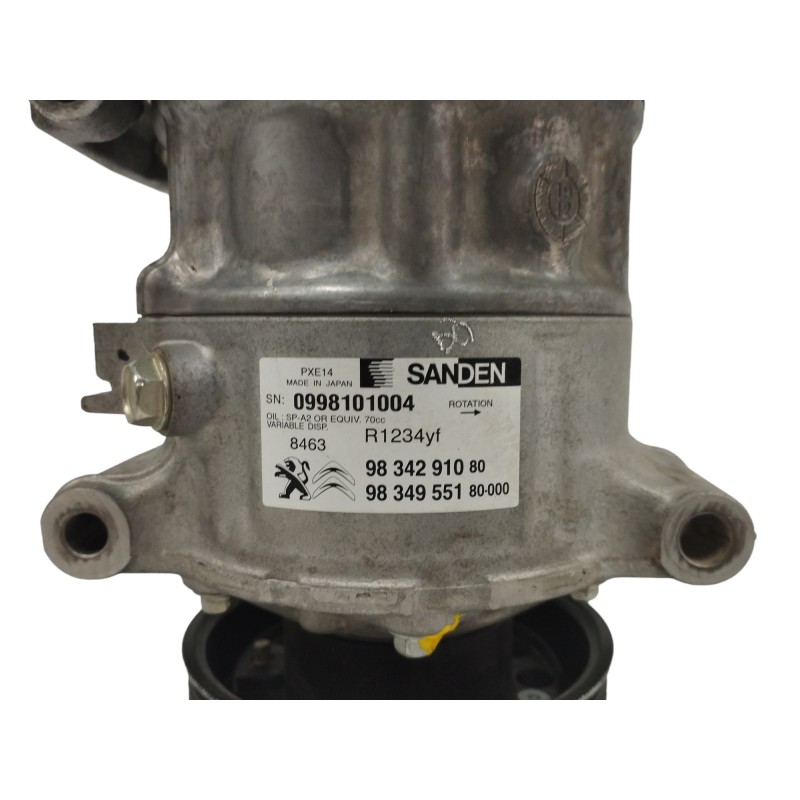 COMPRESOR AIRE ACONDICIONADO 9834955180 PXE14