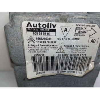 Recambio de centralita airbag para citroën c5 berlina premier referencia OEM IAM 9665266080 608990300 