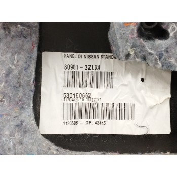 Recambio de guarnecido puerta delantera izquierda para nissan pulsar (c13) 1.2 16v cat referencia OEM IAM 809013ZL0A NEGRO 