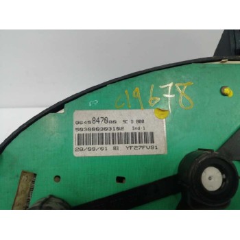 Recambio de cuadro instrumentos para peugeot 206 berlina xs referencia OEM IAM 9645847080 503000303102 