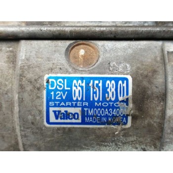 Recambio de motor arranque para ssangyong actyon 2.0 td cat referencia OEM IAM 6611513801 TM000A34001 