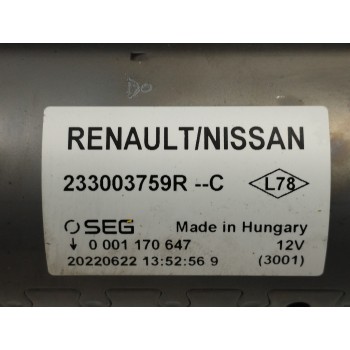 Recambio de motor arranque para renault express furgoneta/monovolumen 1.5 blue dci 95 (f6ab) referencia OEM IAM 233003759R 00011