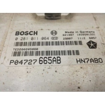 Recambio de centralita motor uce para chrysler voyager (rg) 2.5 crd se referencia OEM IAM P04727665AB 0281011064 