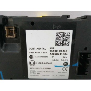 Recambio de modulo electronico para kia optima 1.7 crdi cat referencia OEM IAM 95400D4AL0 A2C98241304 