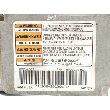 Recambio de centralita airbag para opel frontera b 2.2 16v dti referencia OEM IAM 8093526892 09352689 16232879