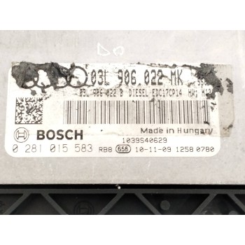 Recambio de centralita motor uce para audi a4 ber. (b8) 2.0 16v tdi referencia OEM IAM 03L906022MK 0281015583 