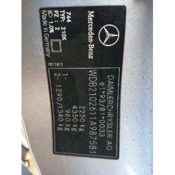 mercedes-benz clase e (w210) familiar del año 2000