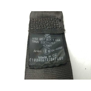 Recambio de cinturon seguridad trasero izquierdo para volkswagen touran (1t1) 1.9 tdi referencia OEM IAM 1T0857805B  