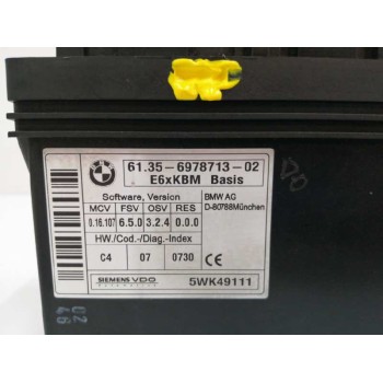 Recambio de modulo electronico para bmw serie 5 berlina (e60) 2.0 16v diesel referencia OEM IAM 61356978713 5WK49111 