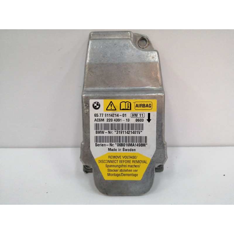 Recambio de centralita airbag para bmw serie 5 berlina (e60) 2.0 16v diesel referencia OEM IAM 65779114214 9114214 