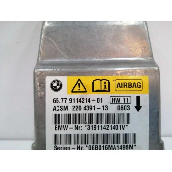 Recambio de centralita airbag para bmw serie 5 berlina (e60) 2.0 16v diesel referencia OEM IAM 65779114214 9114214 