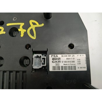 Recambio de mando climatizador para peugeot 307 (s1) 2.0 hdi cat referencia OEM IAM 96430991ZR  